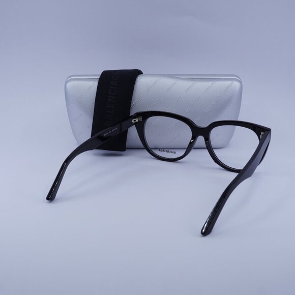 Balenciaga BB0131O 001 Cat Eye Eyeglasses 53mm - Black - Picture 9 of 9